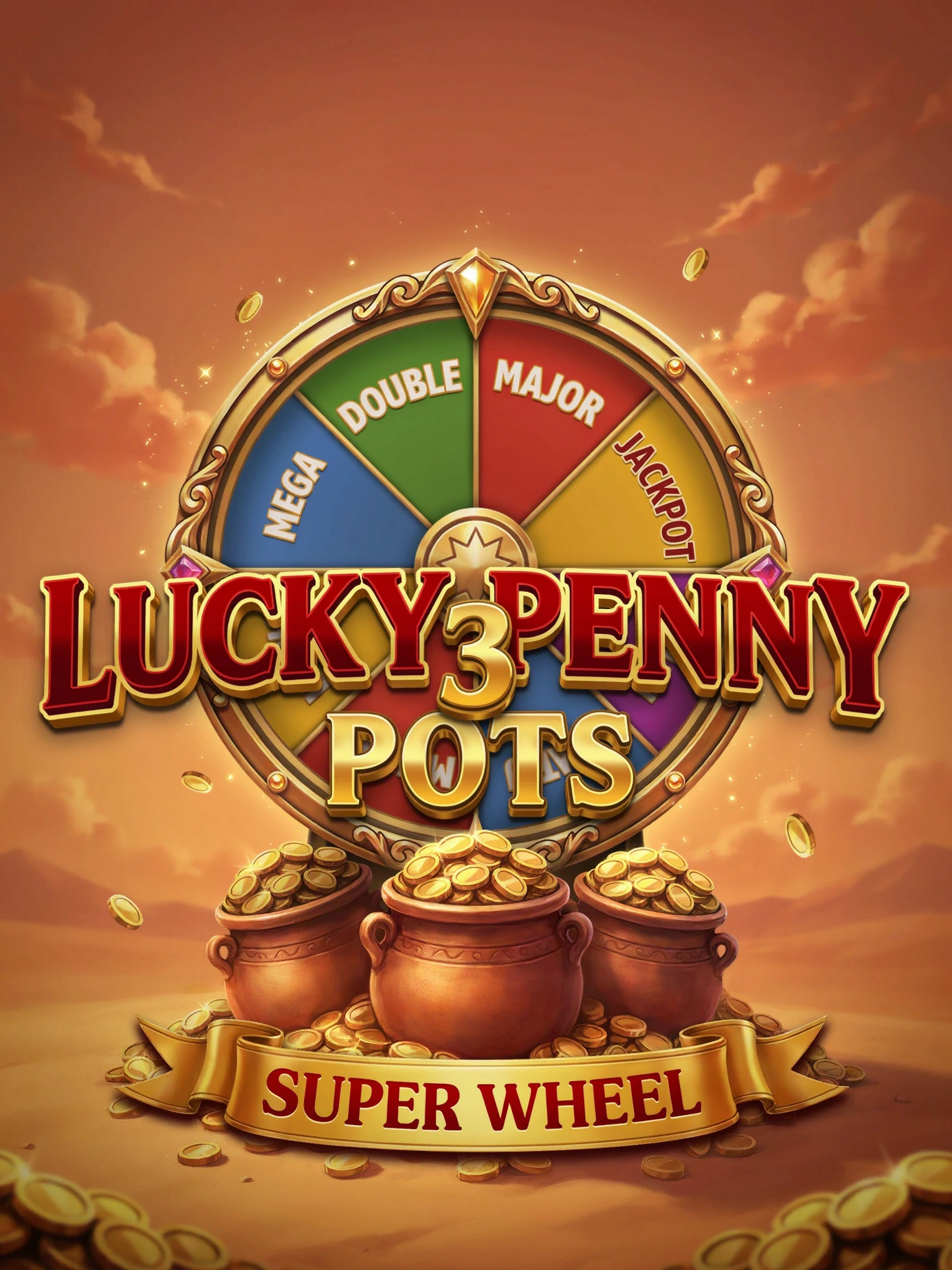 Lucky Penny 3 Pots Super Wheel pokie loading screen