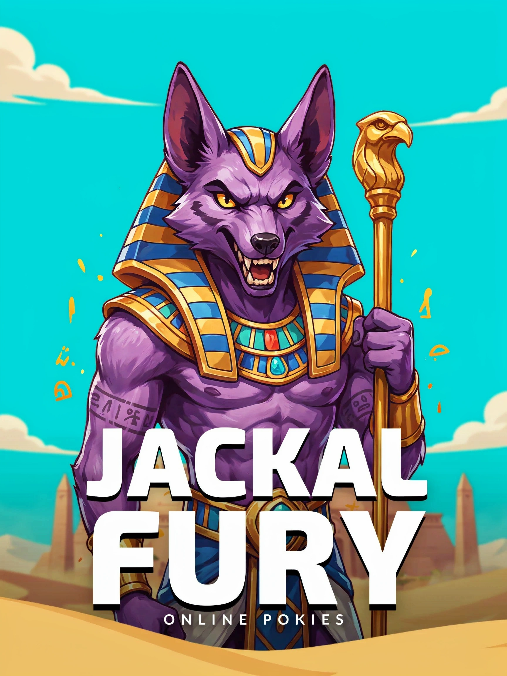 Promo art for the Anubis Rage pokie