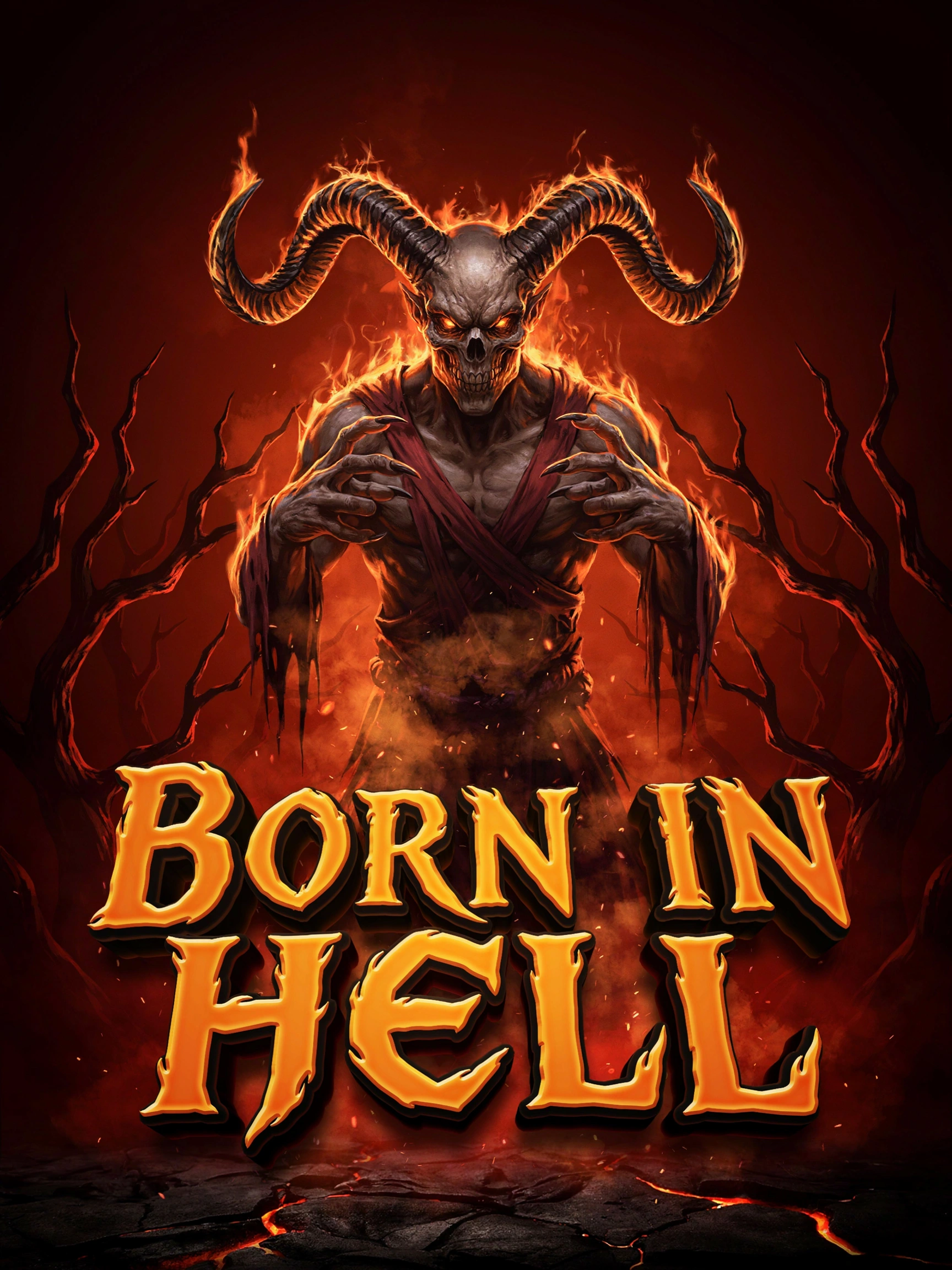 Cover tile for the Born in Hell pokie