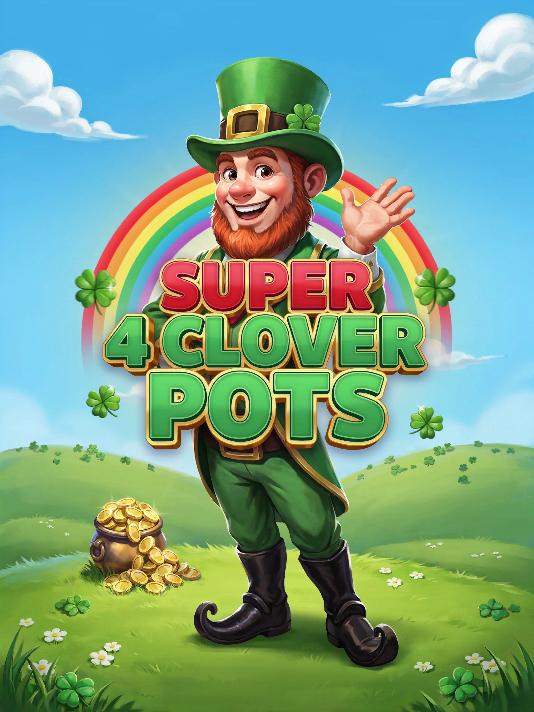 Screenshot of the Super 4 Clover Pots pokie
